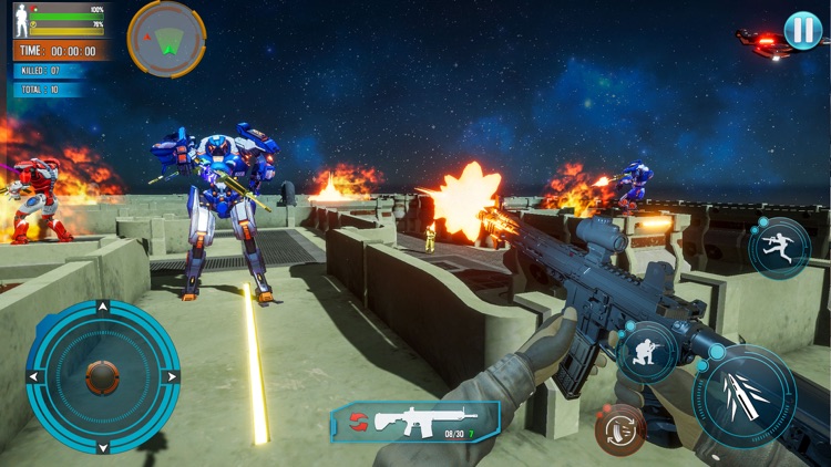 Metal Robots war shooting game screenshot-3