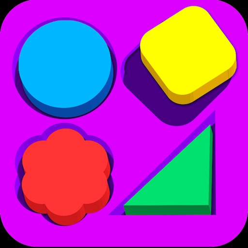 Learn shapes and colors game icon