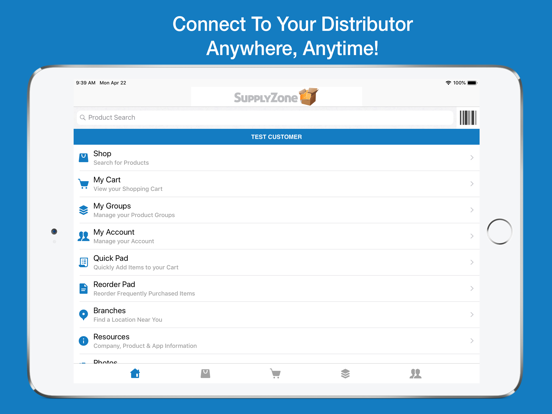 SupplyZone iPad screenshot 1 - Business app