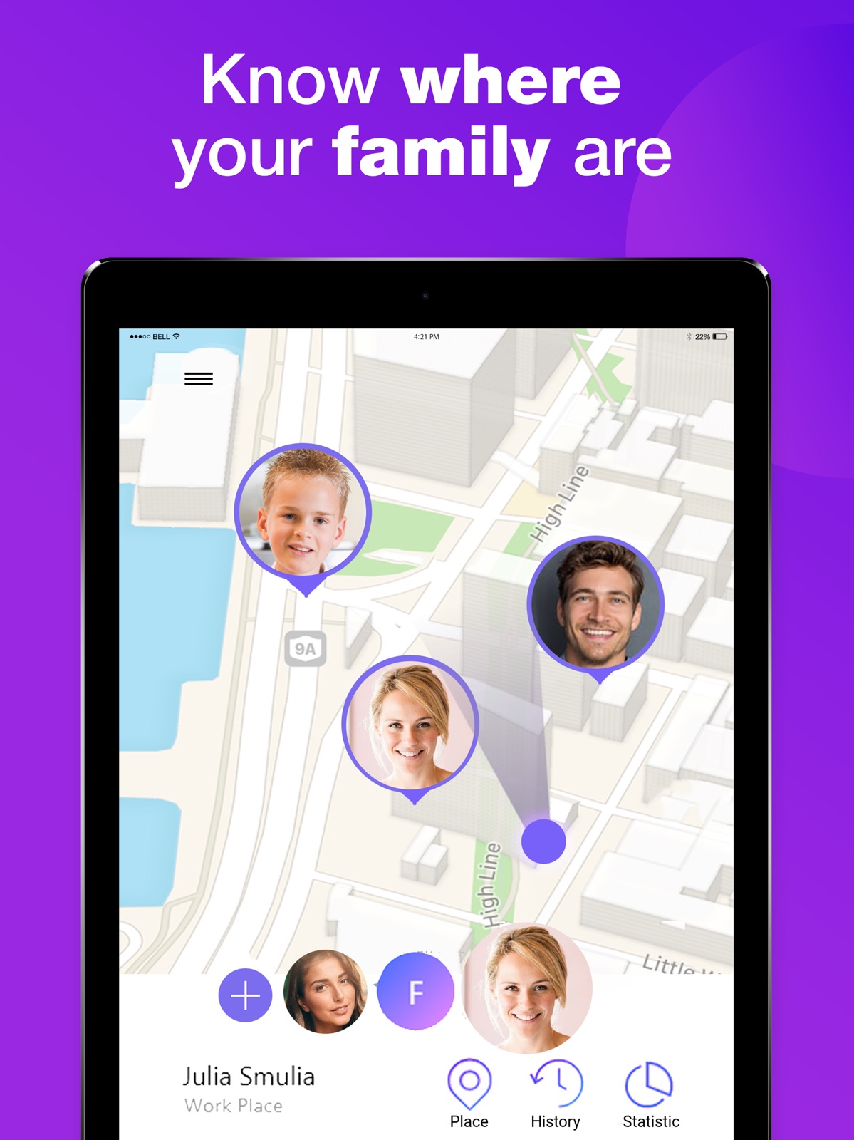 My Family: Find Friends Phone ipad screenshot 1
