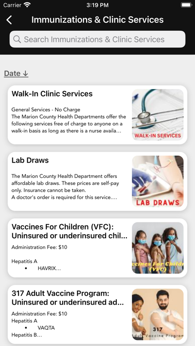 Marion County Health Dept (MO) Screenshot