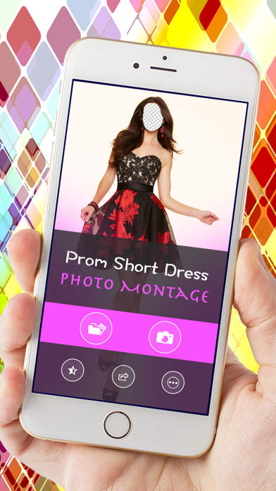 Prom Short Dress Photo Montage Screenshot
