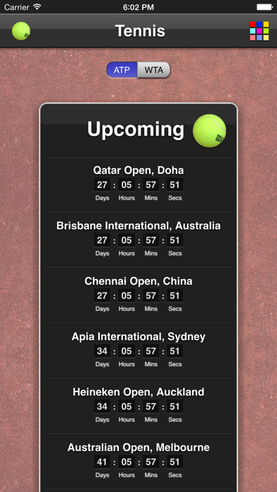Tennis Matches Screenshot