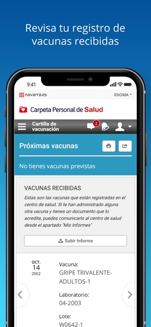 Carpeta Personal de Salud on the App Store