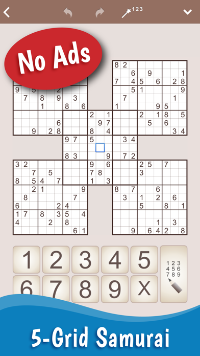 MultiSudoku: Samurai Sudoku Screenshot