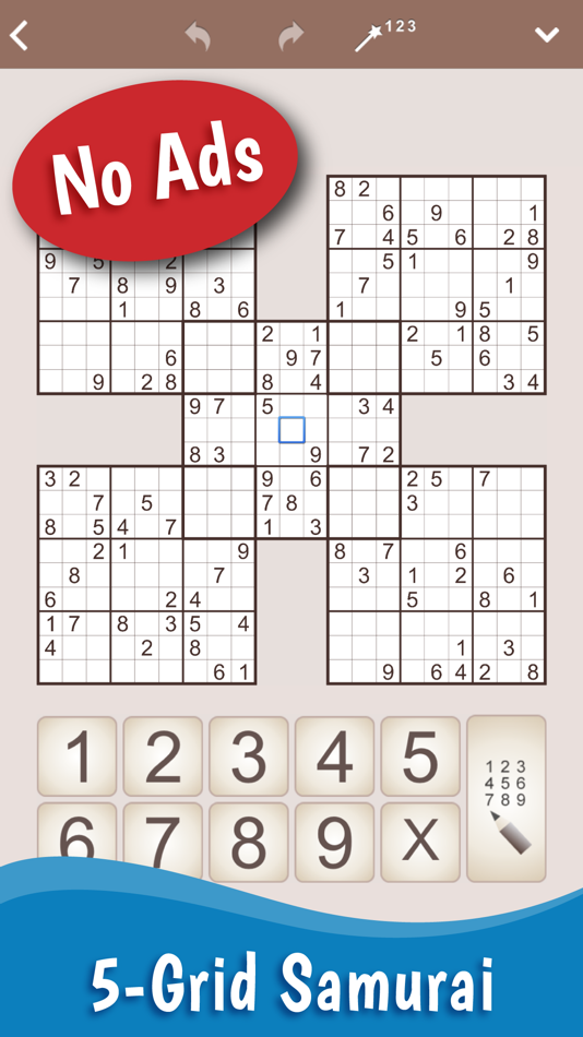 #1. MultiSudoku: Samurai Sudoku (iOS) 由: Conceptis Ltd.