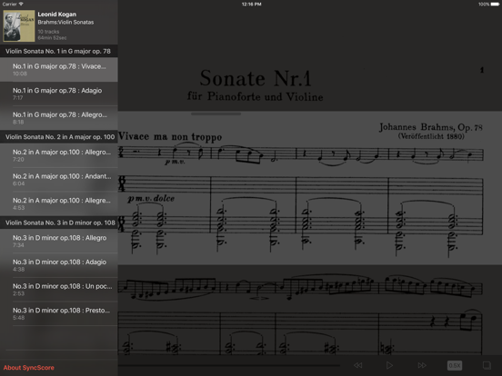 Screenshot #6 pour Brahms Violin Sonatas