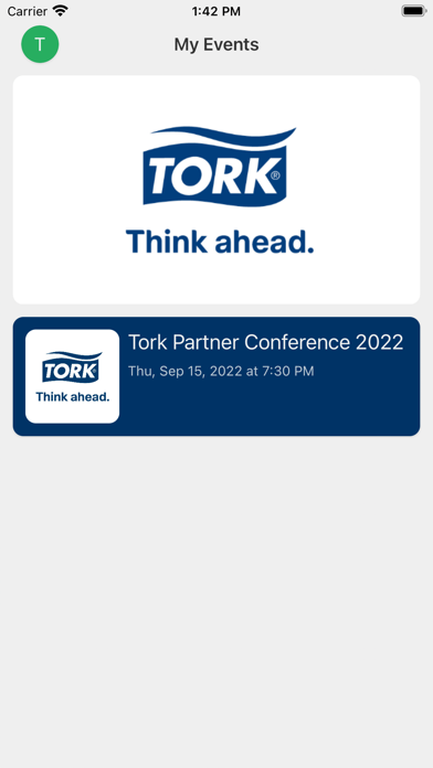 Tork Events Screenshot
