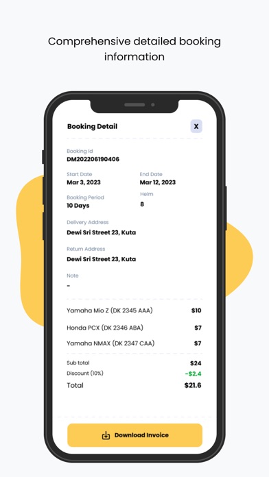 Dewa Rental Bali Screenshot