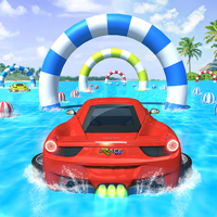 Water Surfing Car Stunt Games