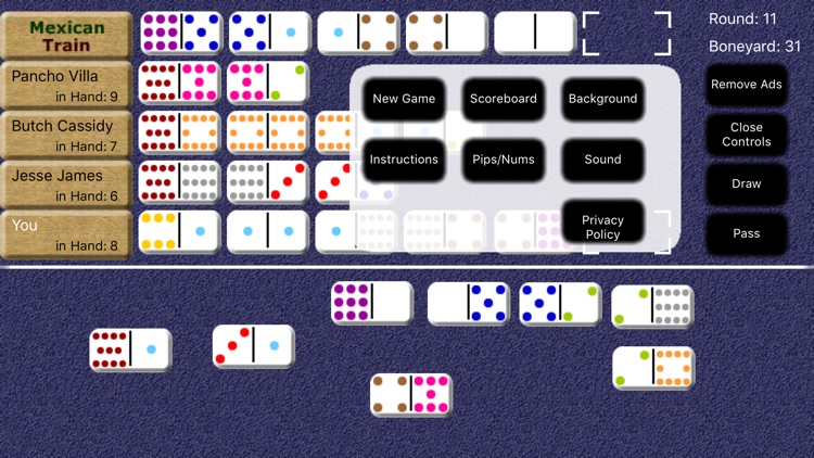 Mexican Train Dominoes