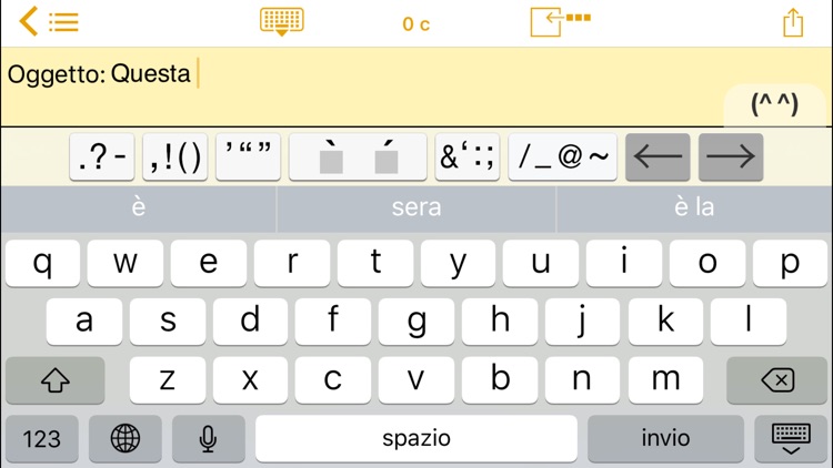 Easy Mailer Italian Keyboard