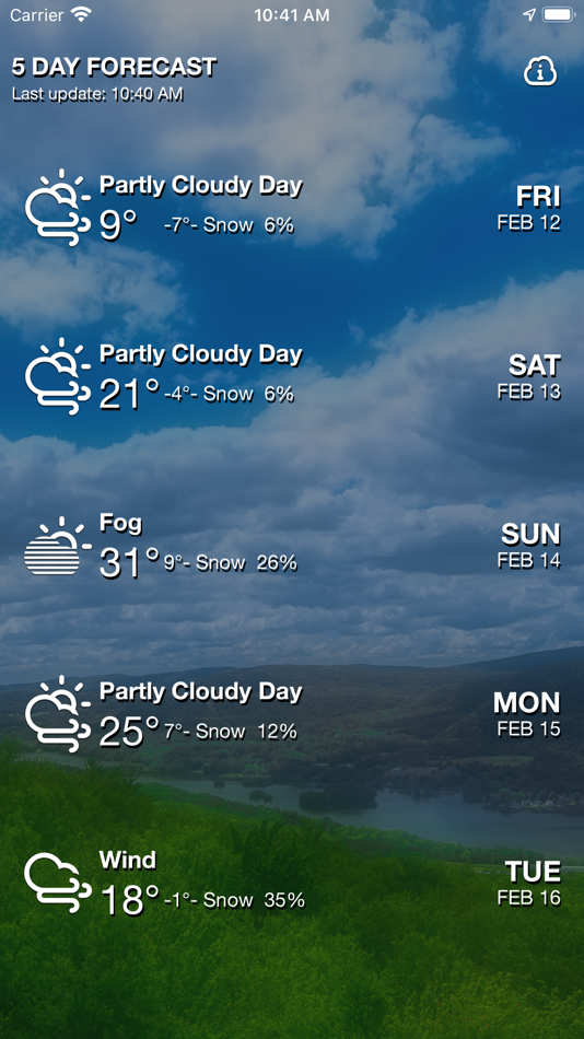 #5. Tempus : A Simple Weather App (iOS) 由: Jay CANALE