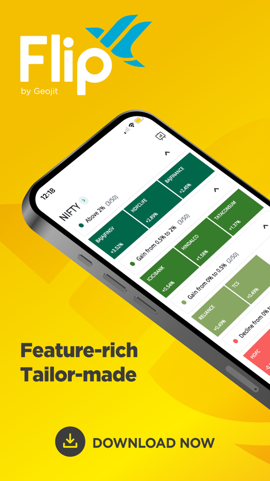 #1. Geojit Flip Stock Trading App (iOS) 由: Geojit Financial Services Ltd