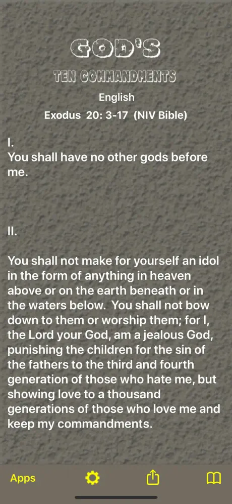 God's Ten Commandments