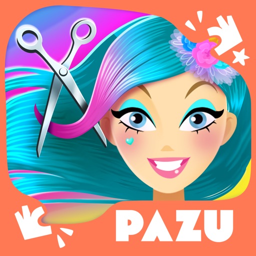 Girls Hair Salon Unicorn Icon