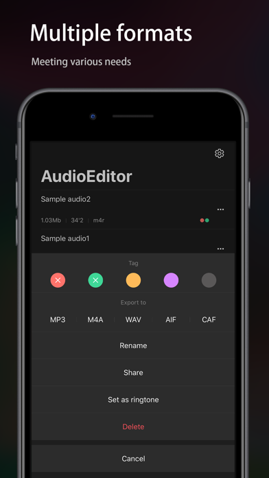 Audio Editor - Music editor Screenshot