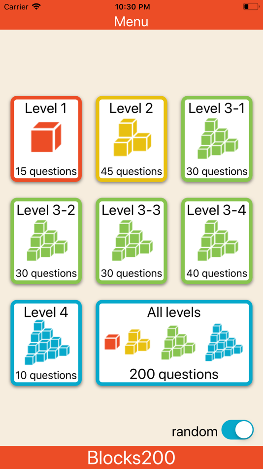 #1. Block Count 200q (iOS) 由: Kei Suefuji