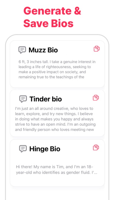 Bio - Rizz Dating Assistant Screenshot