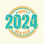 New Year 2024 Eve Stickers App Cancel