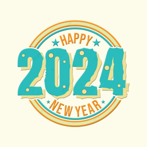 New Year 2024 Eve Stickers icon
