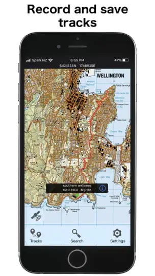 Screenshot von NZ Topo50 North Island auf dem iPhone 2