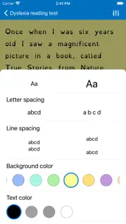 dyslexia speed reading test iq iphone screenshot 3