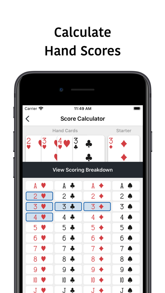 #6. Cribby - Cribbage Card Game (iOS) By: Misquamicut Technologies LLC