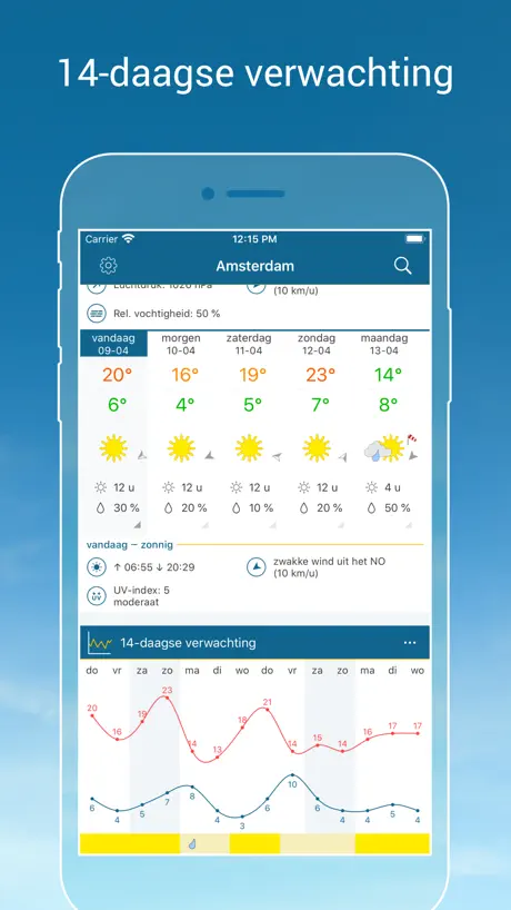 Weer & Radar Pro: buienradar