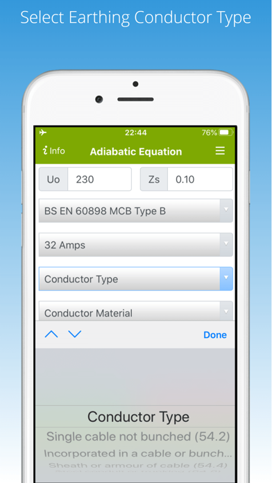 Adiabatic Equation Calculator Screenshot