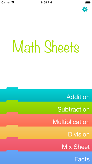 Math Practice Sheetsのおすすめ画像1