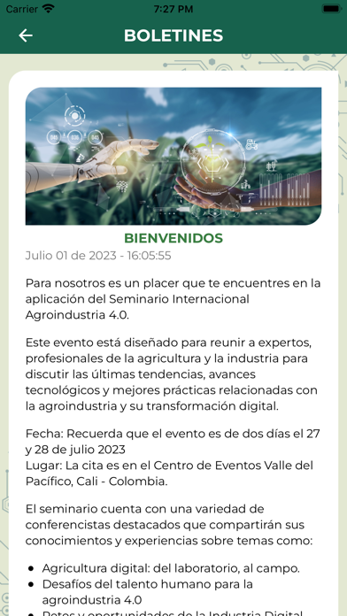 Seminario Agroindustria 4.0 Screenshot