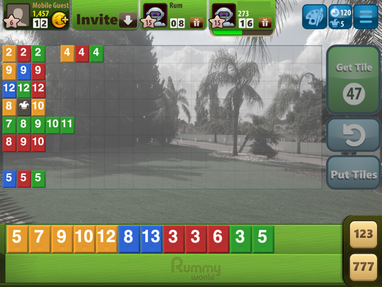 Rummy World iPad app afbeelding 3