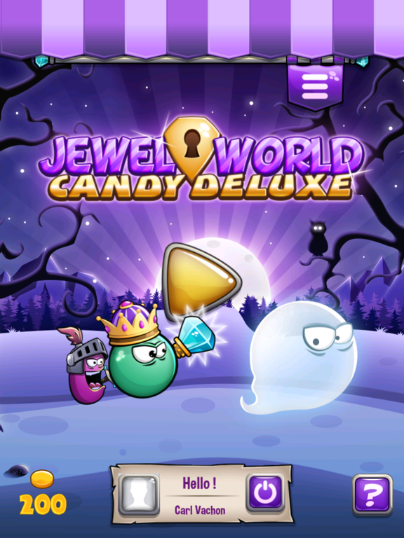 Jewel World Candy Deluxe iPad screenshot