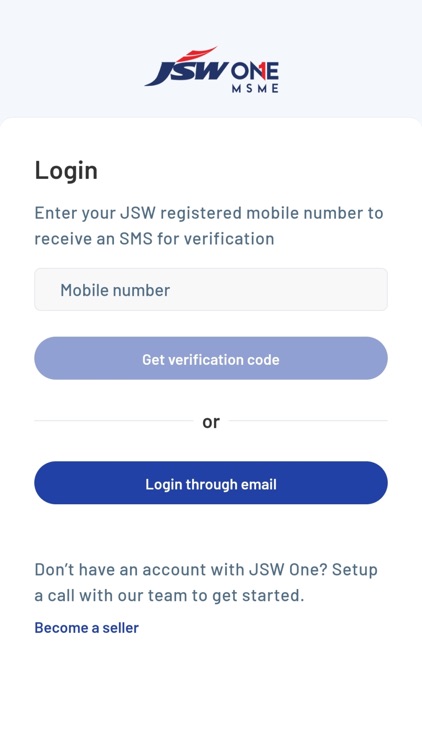 JSW One MSME Seller Connect