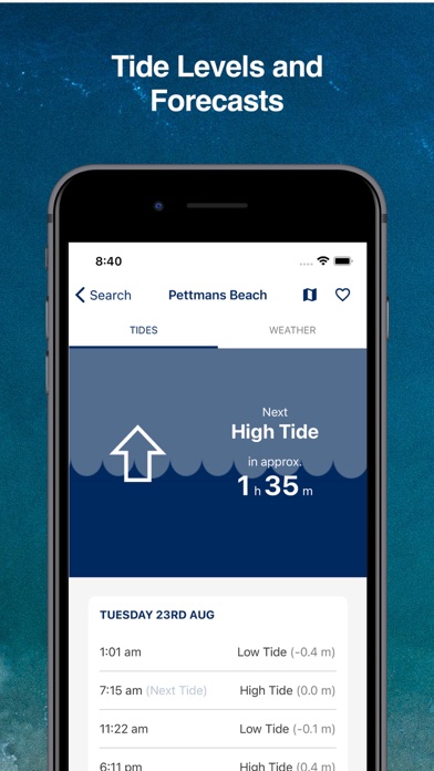 Beach Tides & Marine Weather Screenshot