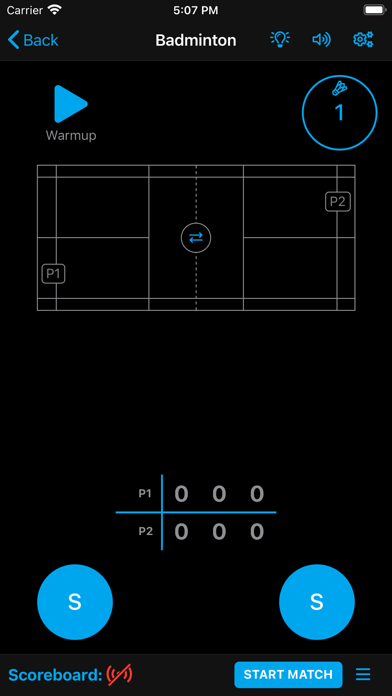 Racketscore Screenshot