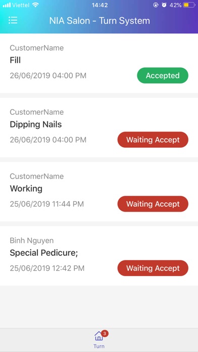 NIA Salon Employee Screenshot