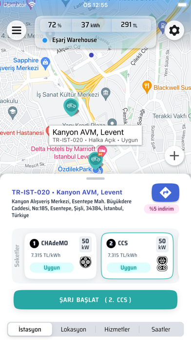 Screenshot #1 pour Eşarj Driver Mobile