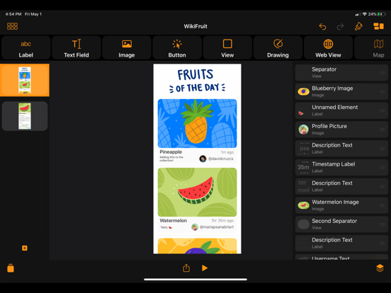 Pineapple - Website Builder iPad app afbeelding 1