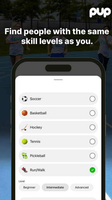 PUP Sports Screenshot