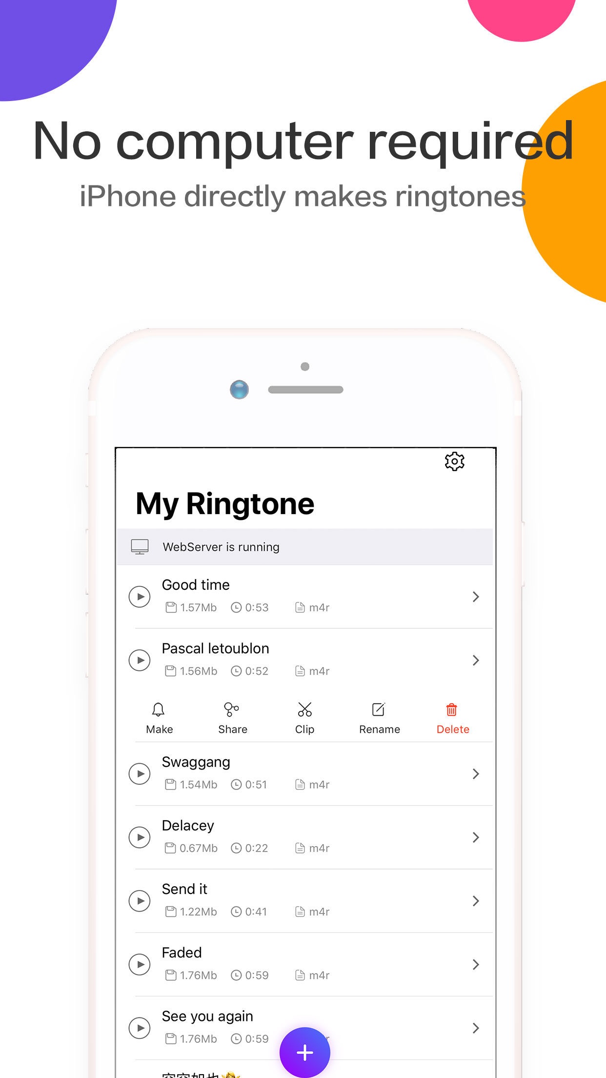 Ringtones Maker - the ring app screenshot 1