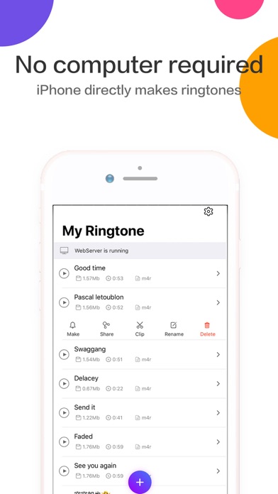Ringtones Maker - the ring app Screenshot