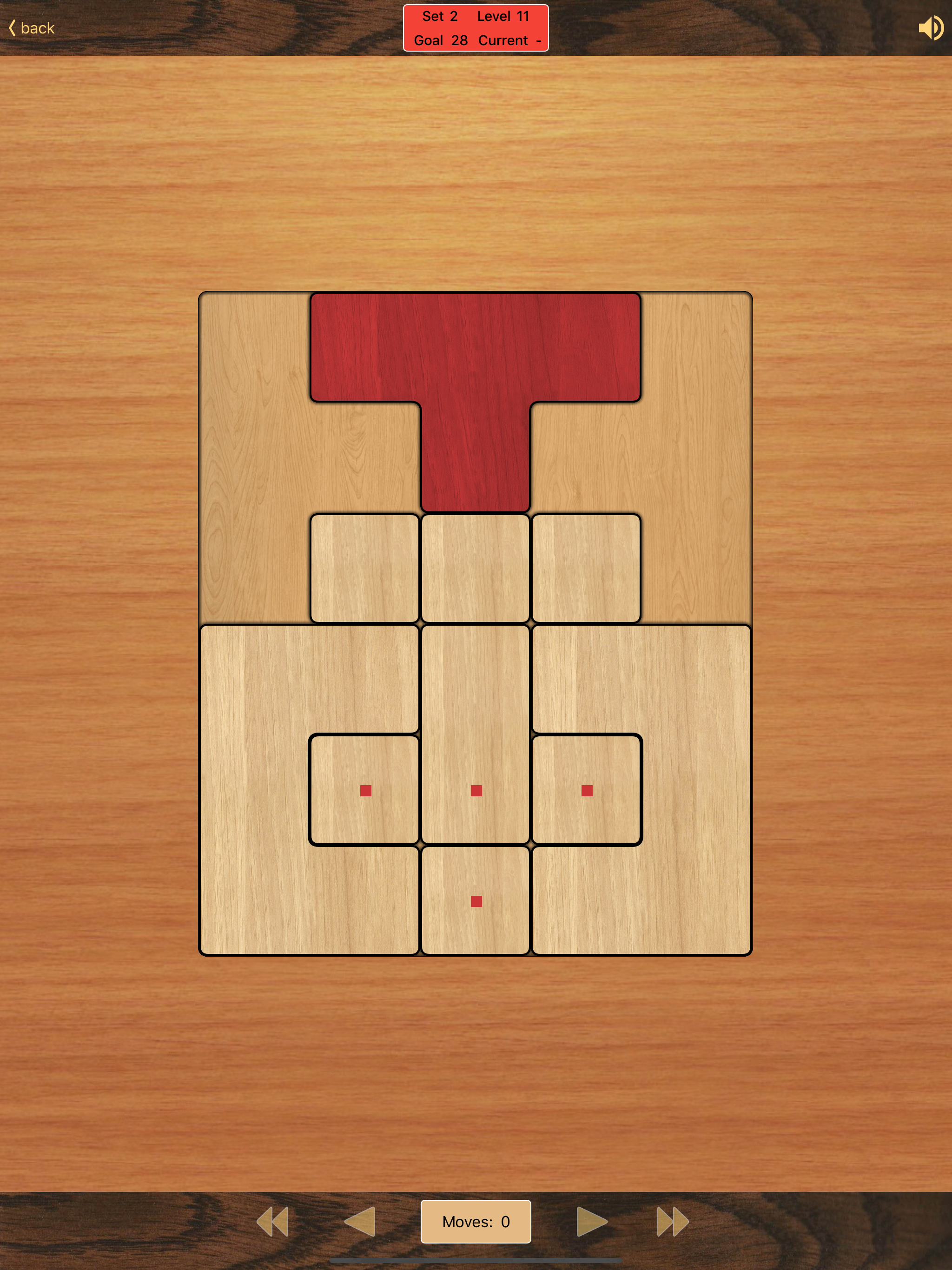 Klotski puzzle game