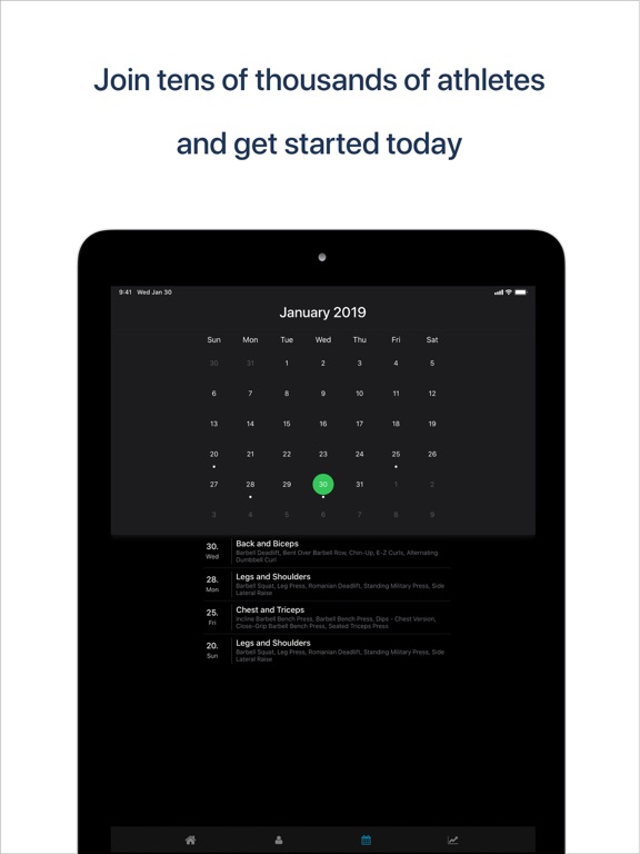 Loaded - Workout Journal iPad screenshot 6 - Health & Fitness app