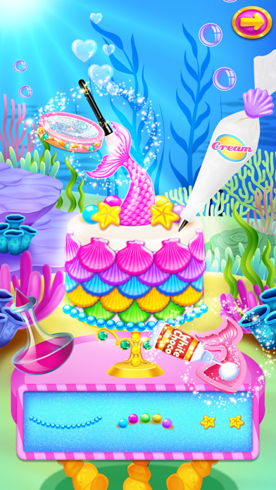 Mermaid Glitter Cupcake Chef Screenshot