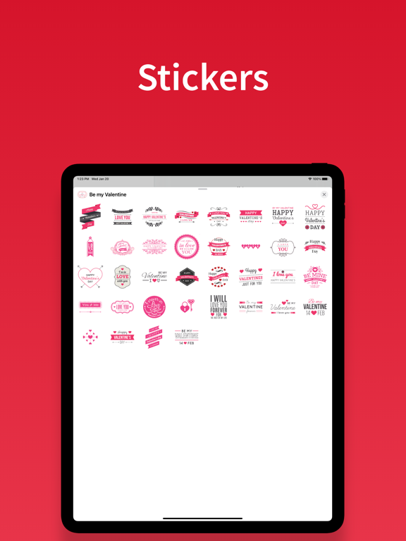 Screenshot #4 pour Valentines Day stickers emoji