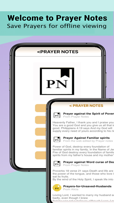 Prayer Notes FV Screenshot