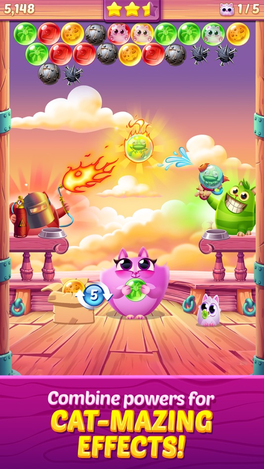#5. Cookie Cats Pop (iOS) 来自: Tactile Games ApS