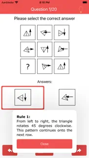 abstract reasoning test pro iphone screenshot 2